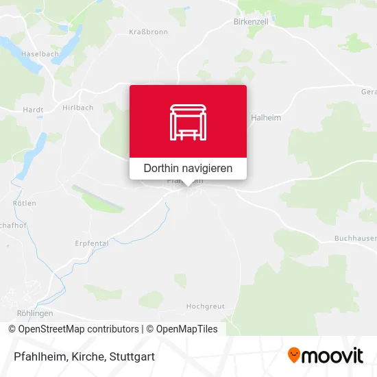 Pfahlheim, Kirche Karte