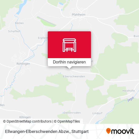 Ellwangen-Elberschwenden Abzw. Karte