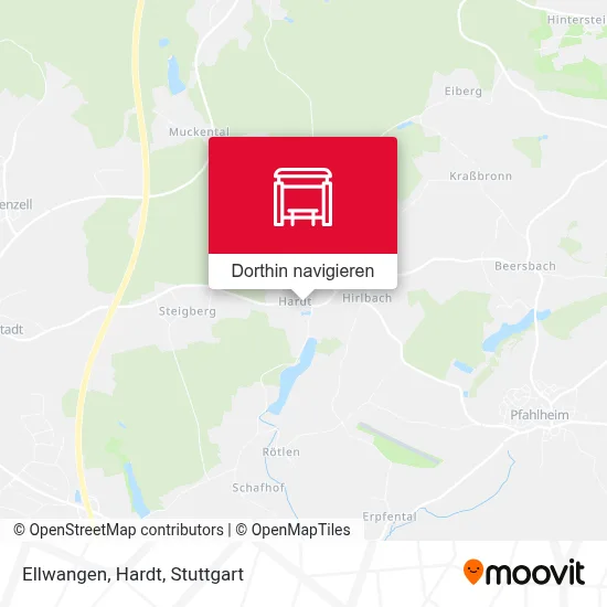 Ellwangen, Hardt Karte