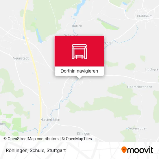 Röhlingen, Schule Karte