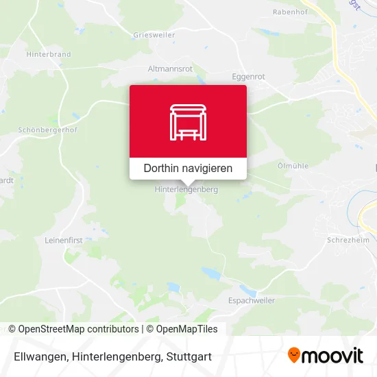 Ellwangen, Hinterlengenberg Karte