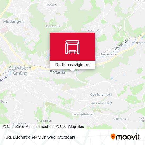 Gd, Buchstraße/Mühlweg Karte