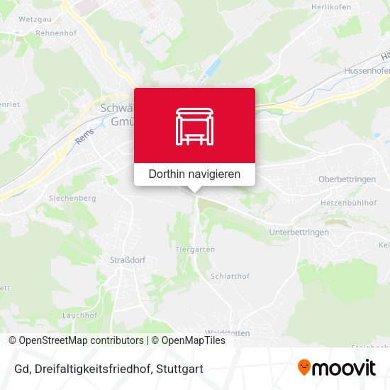 Gd, Dreifaltigkeitsfriedhof Karte