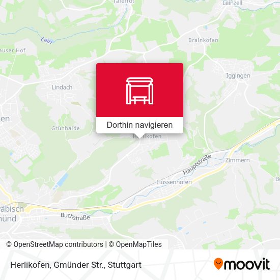 Herlikofen, Gmünder Str. Karte