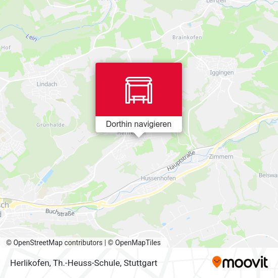 Herlikofen, Th.-Heuss-Schule Karte