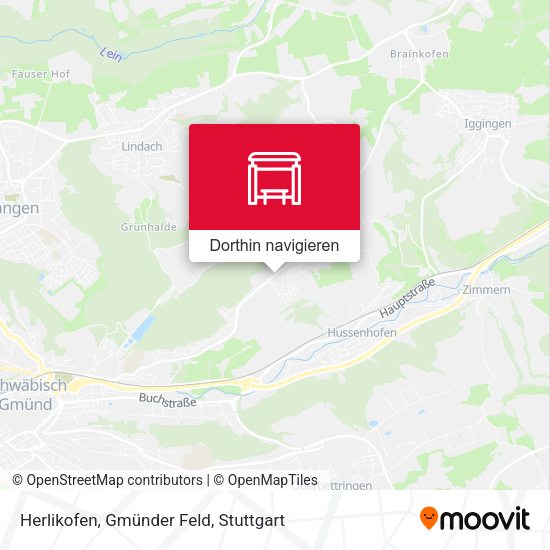 Herlikofen, Gmünder Feld Karte
