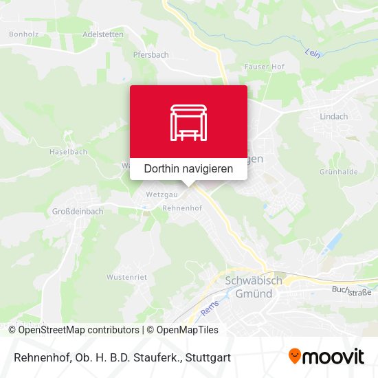 Rehnenhof, Ob. H. B.D. Stauferk. Karte