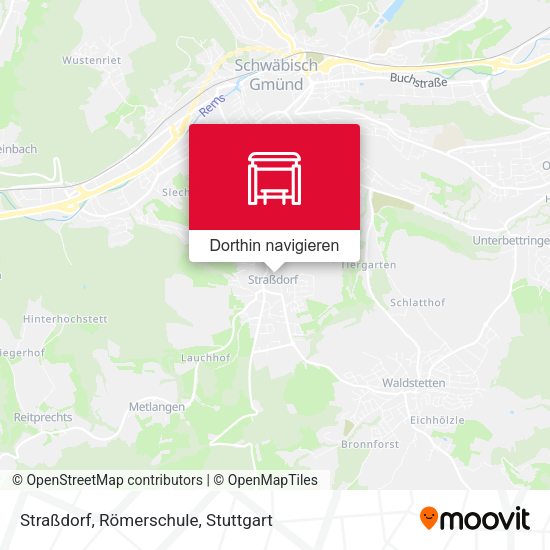Straßdorf, Römerschule Karte