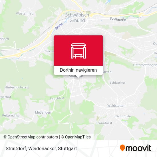 Straßdorf, Weidenäcker Karte