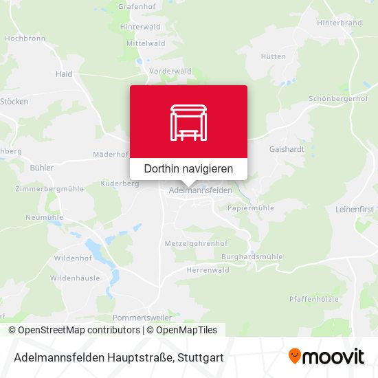 Adelmannsfelden Hauptstraße Karte