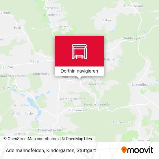 Adelmannsfelden, Kindergarten Karte
