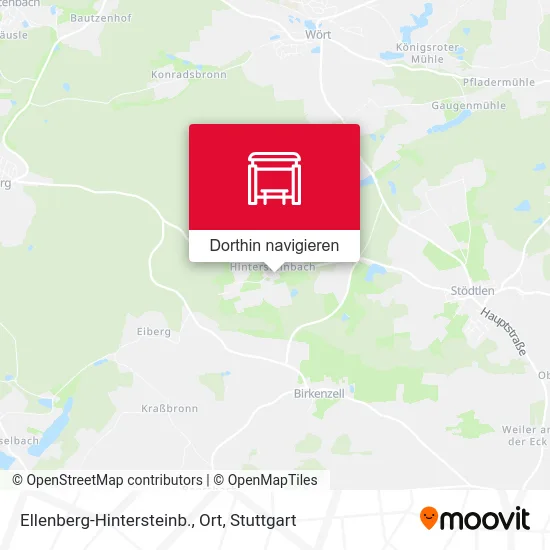 Ellenberg-Hintersteinb., Ort Karte