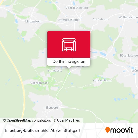 Ellenberg-Dietlesmühle, Abzw. Karte