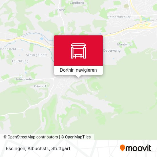 Essingen, Albuchstr. Karte