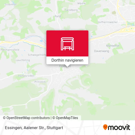 Essingen, Aalener Str. Karte
