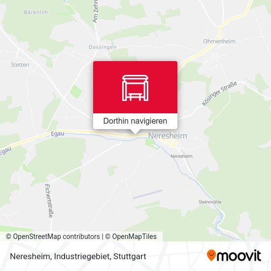 Neresheim, Industriegebiet Karte