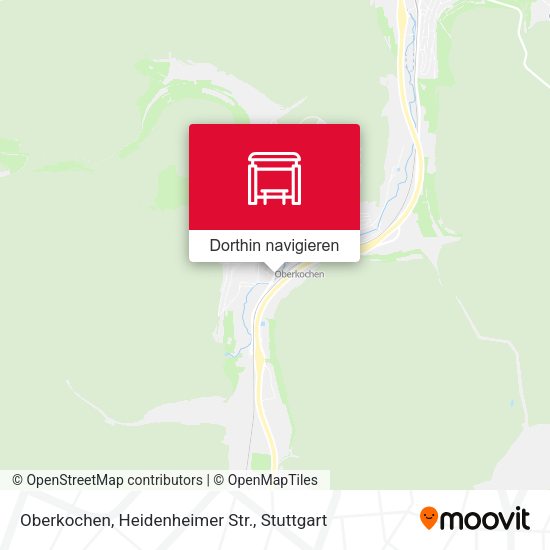 Oberkochen, Heidenheimer Str. Karte
