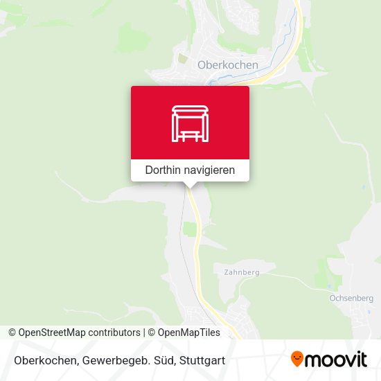 Oberkochen, Gewerbegeb. Süd Karte