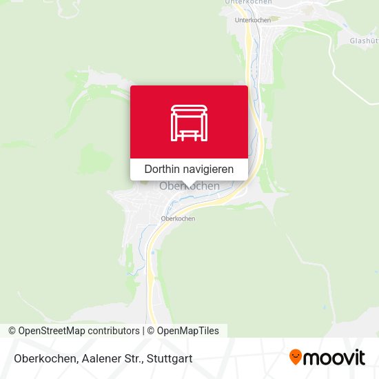 Oberkochen, Aalener Str. Karte