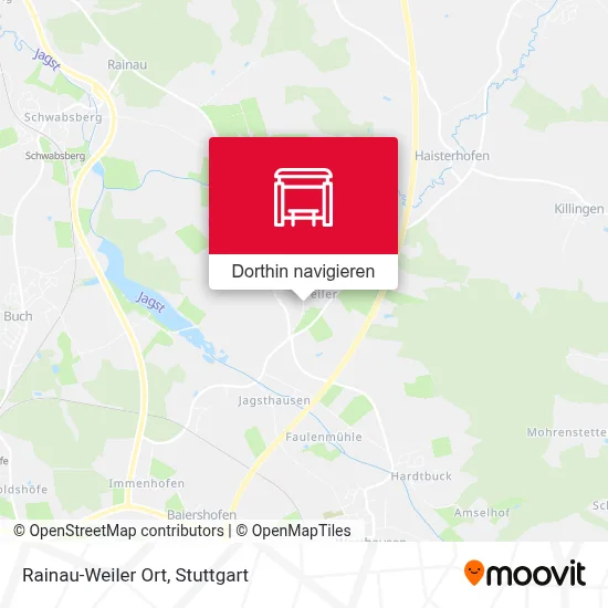 Rainau-Weiler Ort Karte