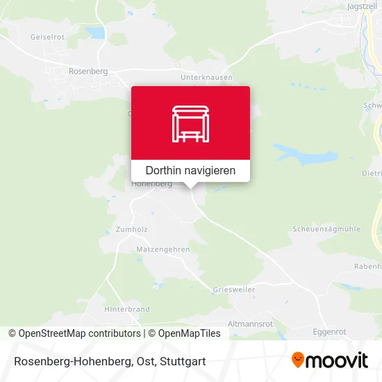 Rosenberg-Hohenberg, Ost Karte