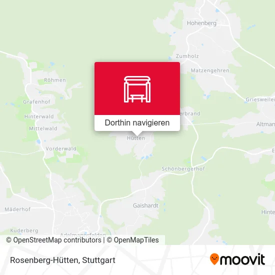 Rosenberg-Hütten Karte