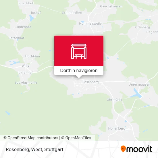 Rosenberg, West Karte