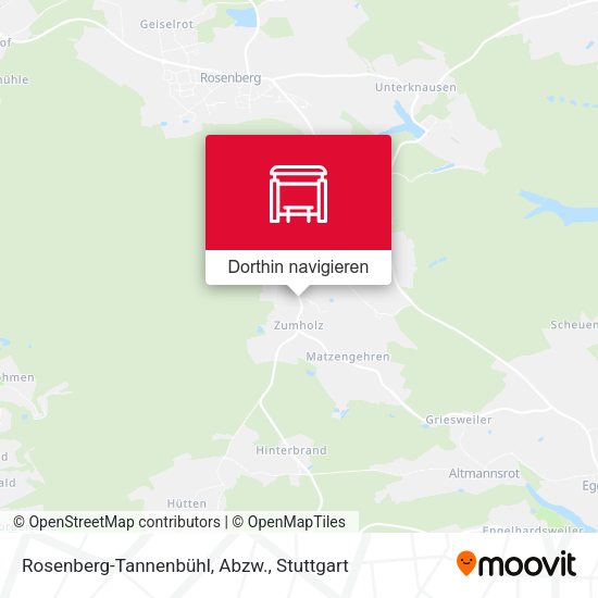 Rosenberg-Tannenbühl, Abzw. Karte
