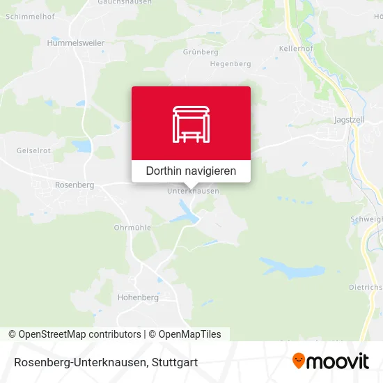 Rosenberg-Unterknausen Karte