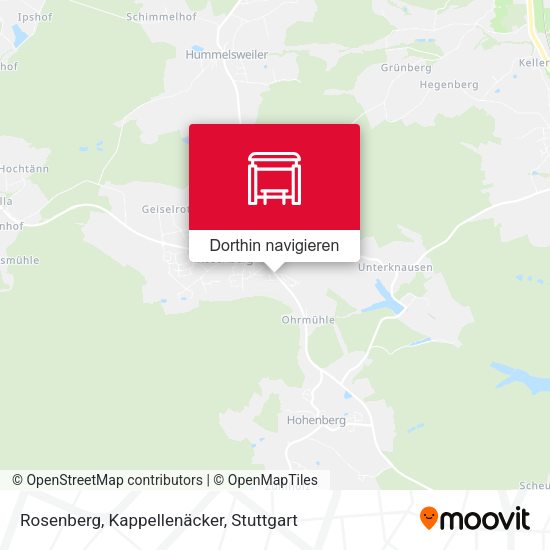 Rosenberg, Kappellenäcker Karte