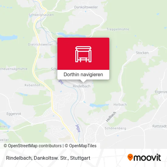 Rindelbach, Dankoltsw. Str. Karte