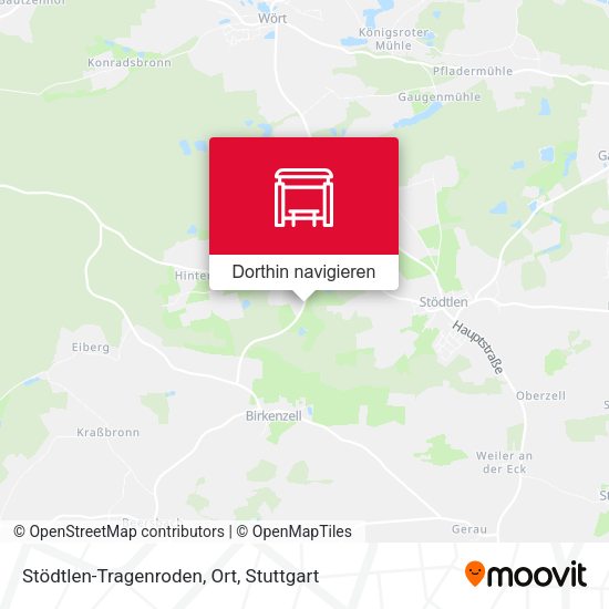 Stödtlen-Tragenroden, Ort Karte