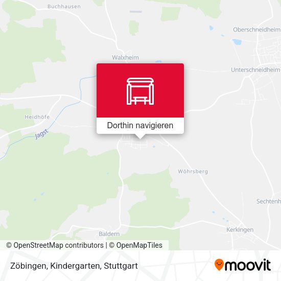 Zöbingen, Kindergarten Karte