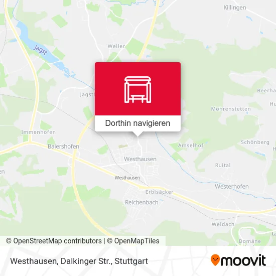 Westhausen, Dalkinger Str. Karte