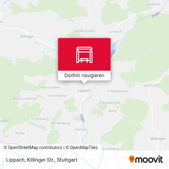 Lippach, Killinger Str. Karte