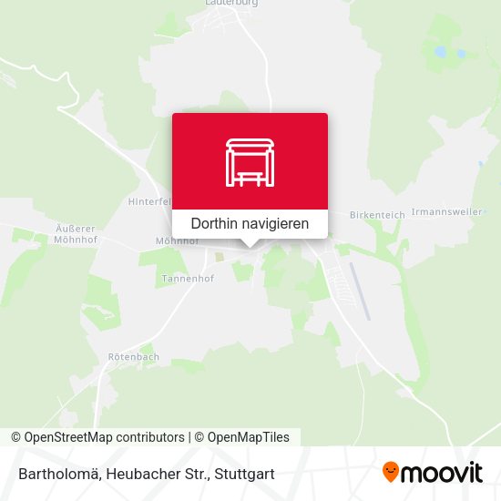 Bartholomä, Heubacher Str. Karte