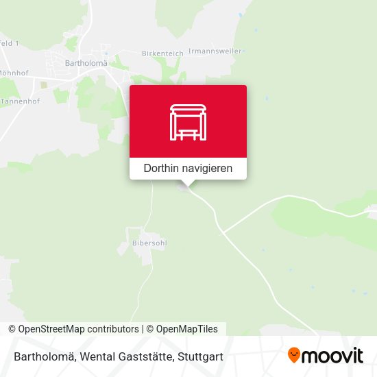 Bartholomä, Wental Gaststätte Karte