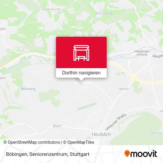 Böbingen, Seniorenzentrum Karte
