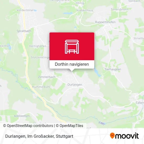Durlangen, Im Großacker Karte