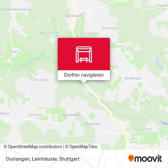 Durlangen, Leinhäusle Karte
