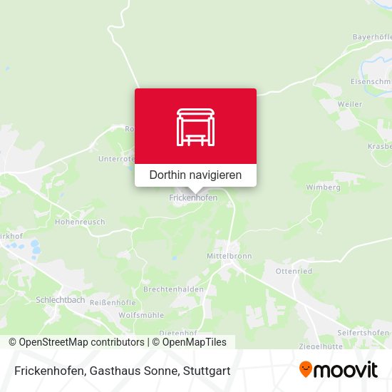 Frickenhofen, Gasthaus Sonne Karte