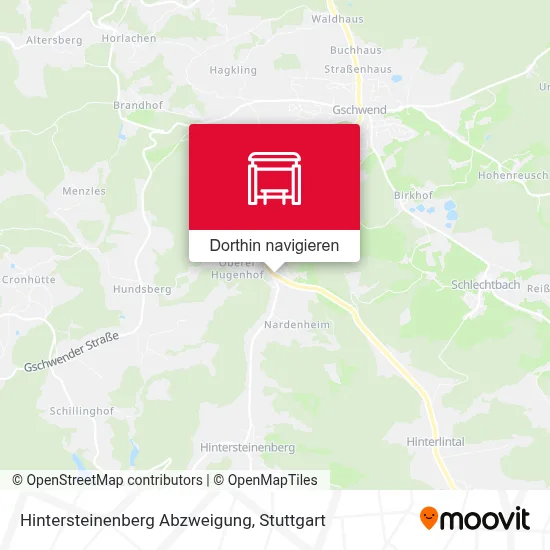 Hintersteinenberg Abzweigung Karte
