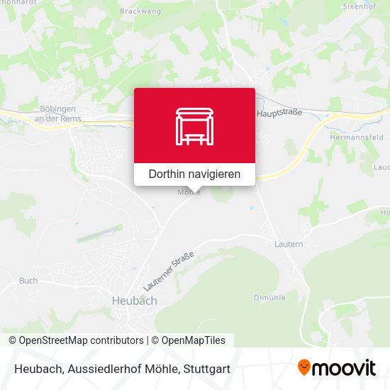 Heubach, Aussiedlerhof Möhle Karte