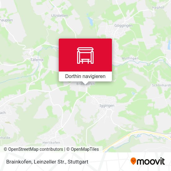 Brainkofen, Leinzeller Str. Karte