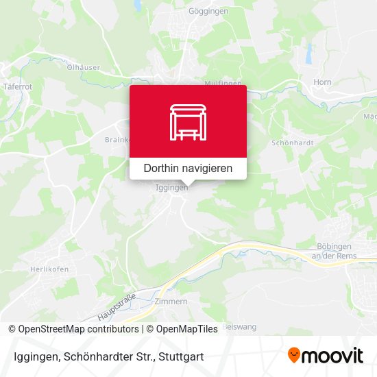 Iggingen, Schönhardter Str. Karte