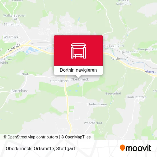 Oberkirneck, Ortsmitte Karte