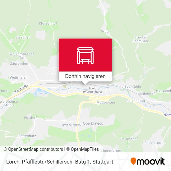 Lorch, Pfäfflestr. / Schillersch. Bstg 1 Karte