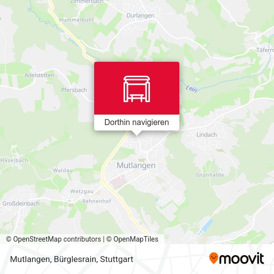Mutlangen, Bürglesrain Karte