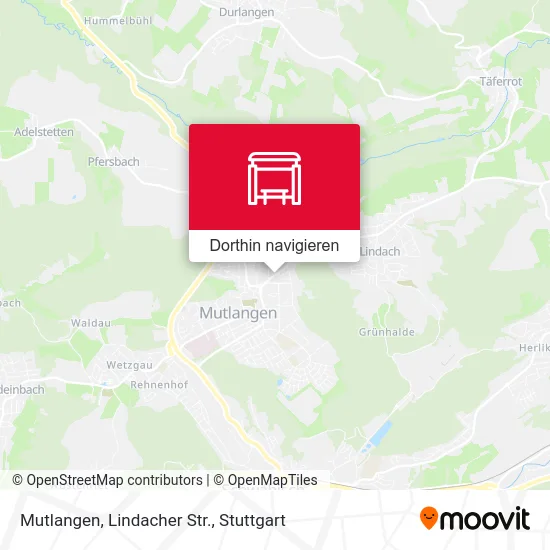 Mutlangen, Lindacher Str. Karte