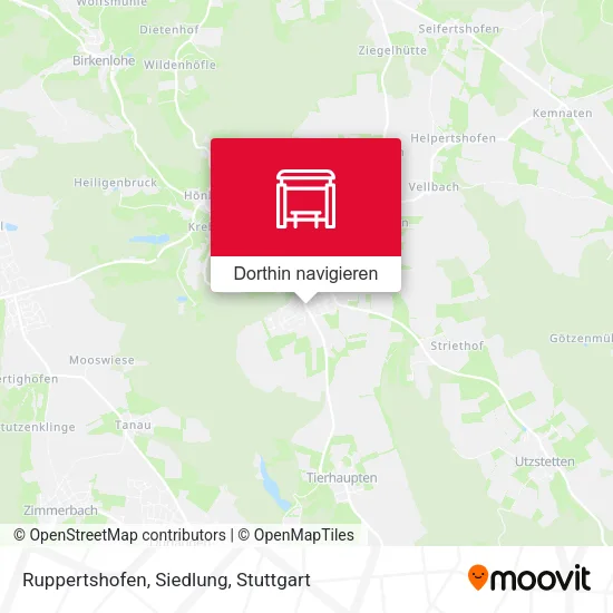 Ruppertshofen, Siedlung Karte